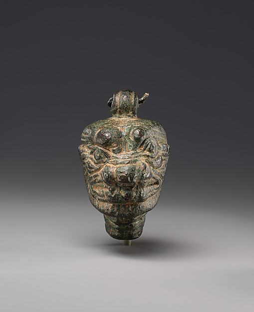 Bronze Pazuzu head pendant, Assyrian, ca. eighth–seventh century BCE; Metropolitan Museum of Art, 1993.181.