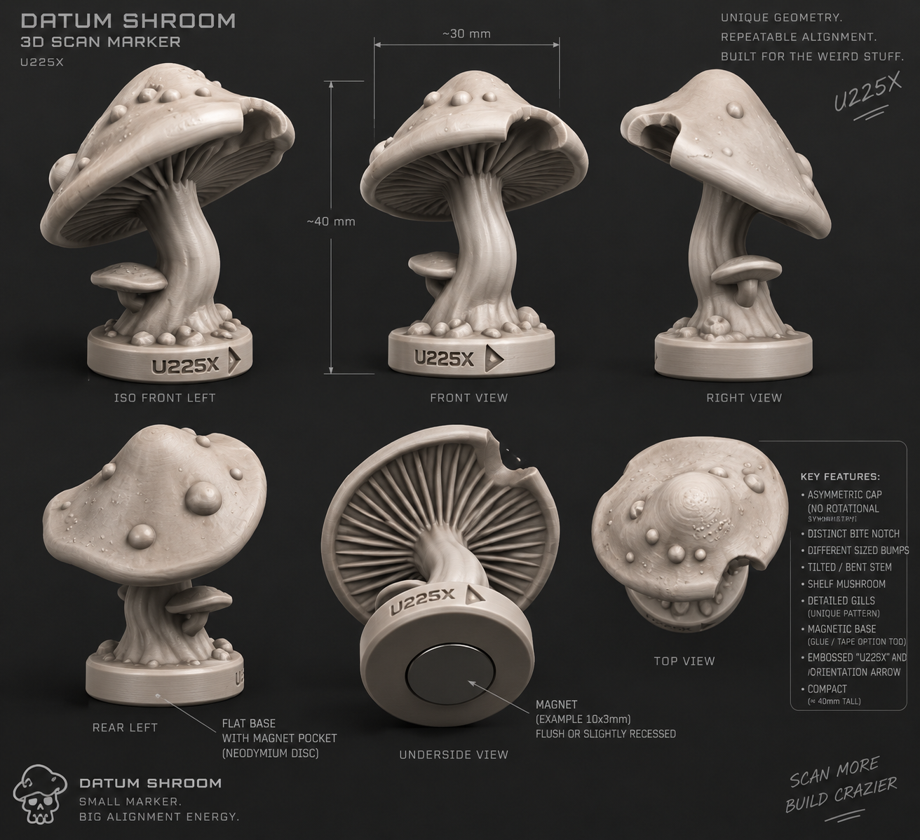 Datum Shroom / 3D Scan Alignment Marker — datum-shroom-overview.png